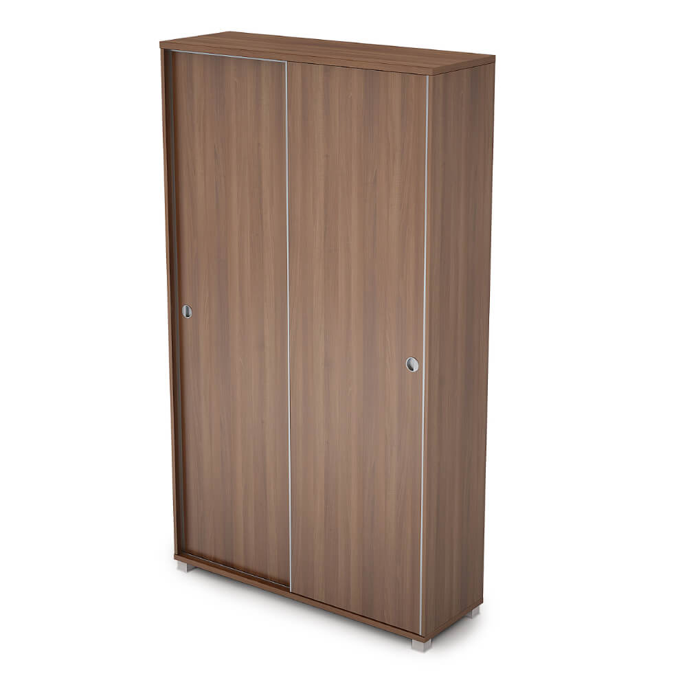 Шкаф-купе высокий с полками 5 ур. 1200x400x2116