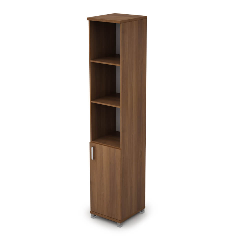 Шкаф полуоткрытый высокий узкий 5 ур.400x450x2116 ХДФ