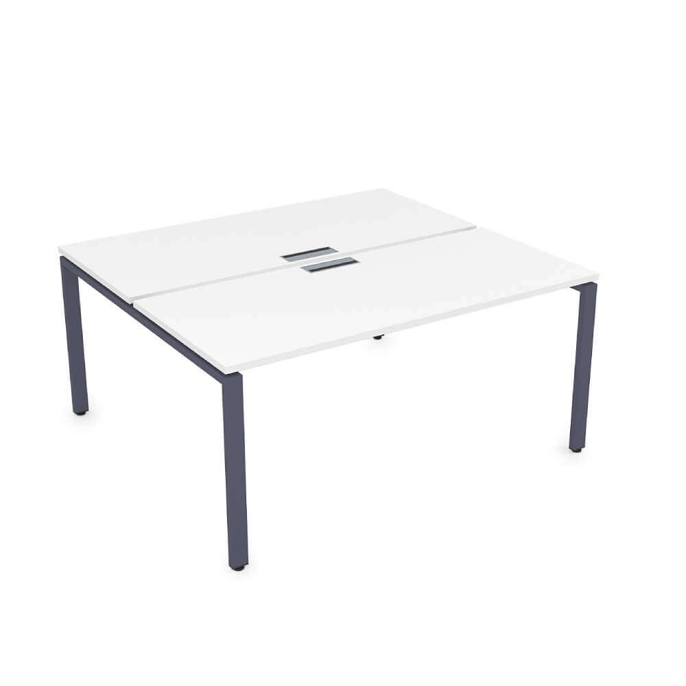 Система Бенч на 2 рабочих места 1200x1435x750 (Белый Премиум/графит, 1200x1435x750)