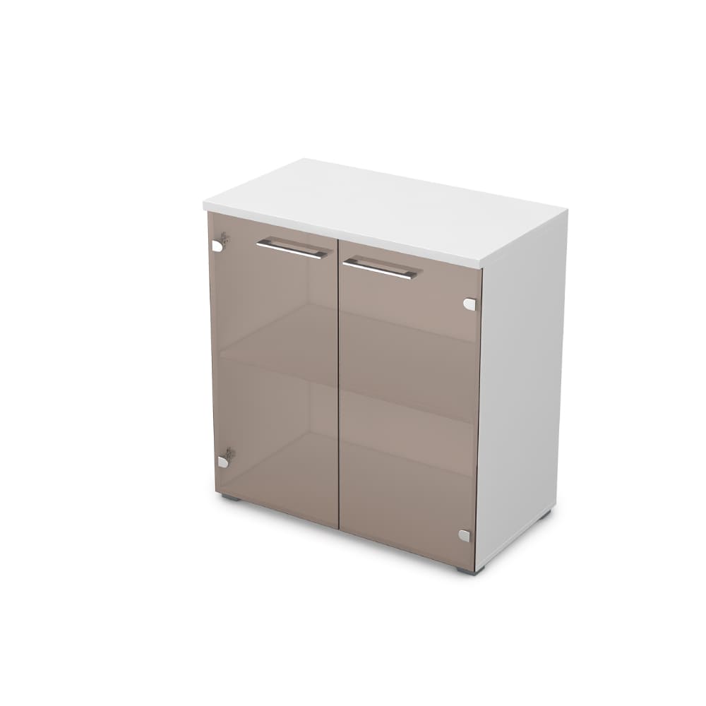 Шкаф-витрина низкий 800x450x845 бронза